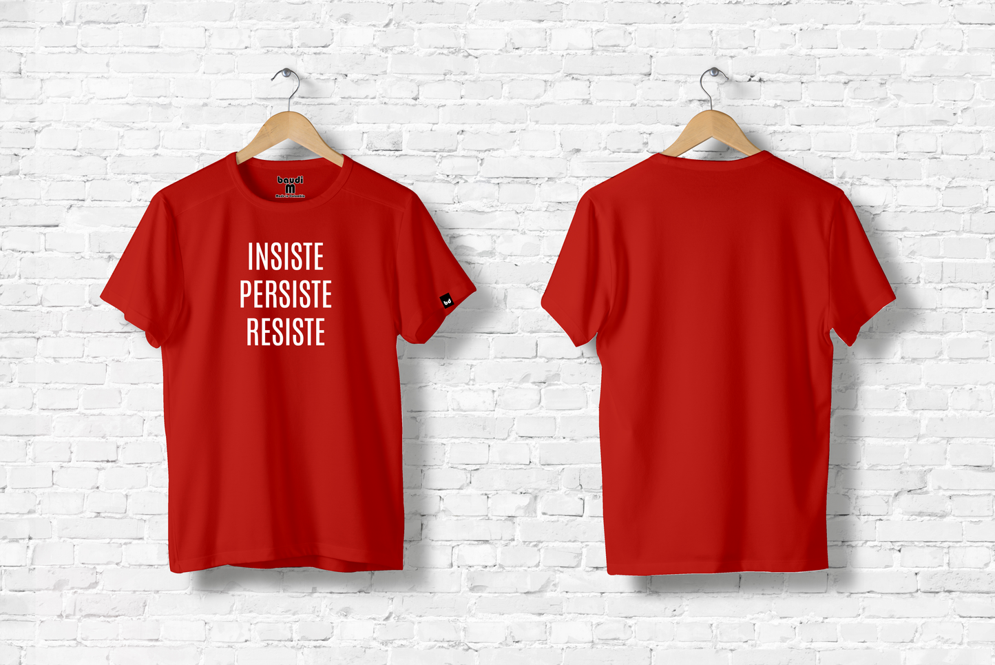 Camiseta algodón MOTIVACIONAL ROJA MUJER